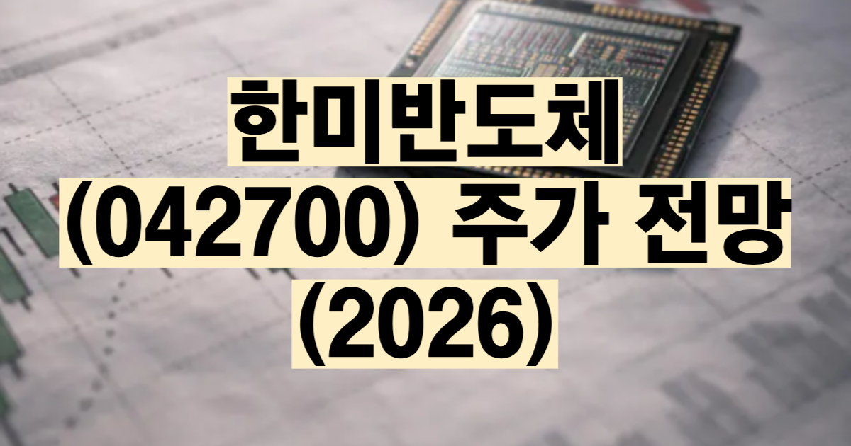 한미반도체 주가 전망 2026 TC본더 HBM 실적 목표주가 분석 썸네일