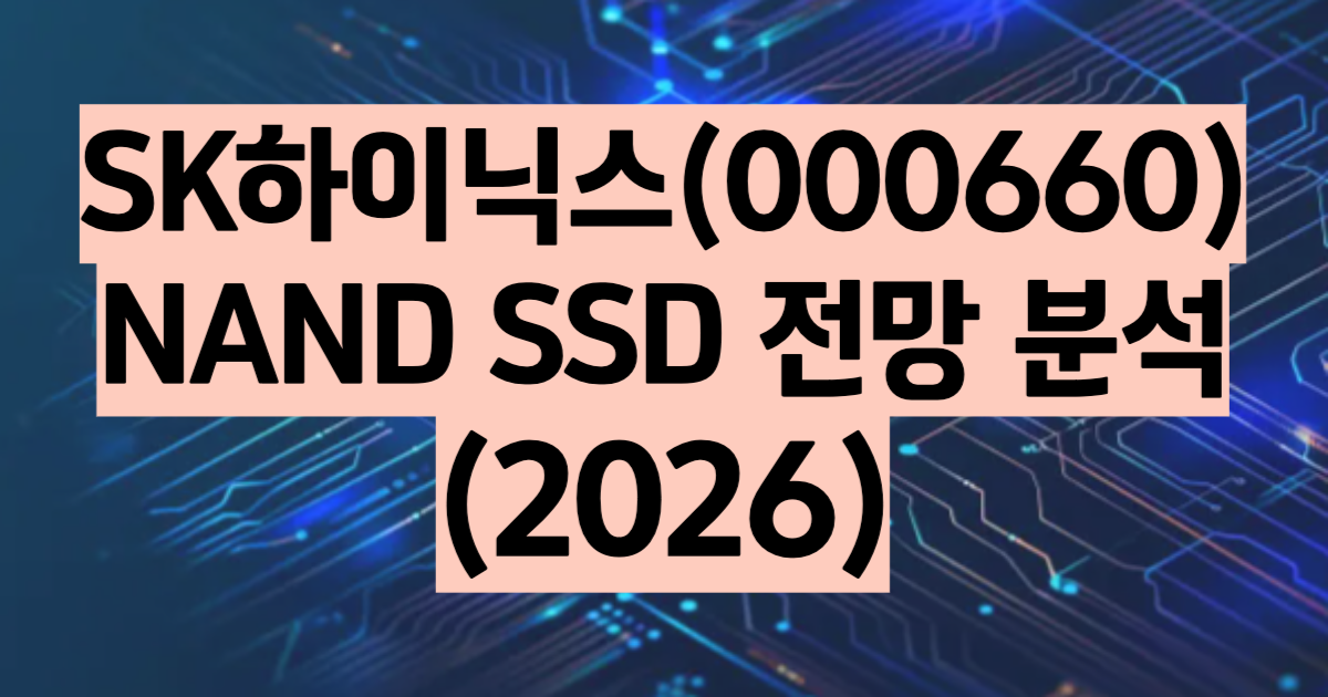 SK하이닉스 NAND SSD 전망 2026 솔리다임 기업용 SSD 점유율