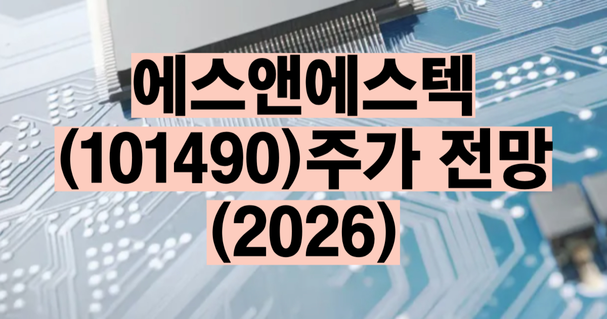에스앤에스텍 주가 전망 2026