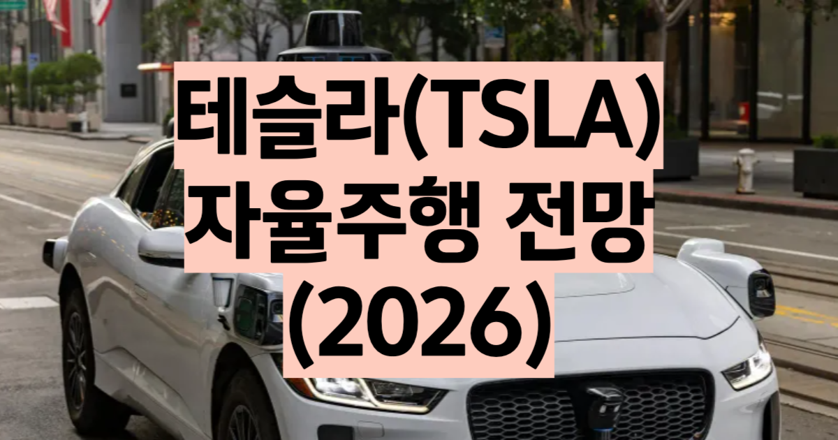 테슬라 자율주행 전망 2026 FSD 한국 출시 구독료 사이버캡 로보택시